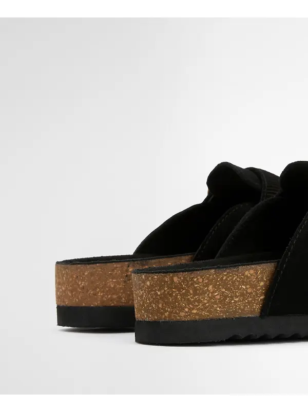 Barbour Women's Kyra Closed Toe Sandals - Black Suede Image 6