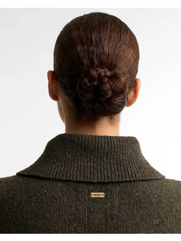 Barbour Women's Lavensdale Half-Zip Jumper - Olive Image 6