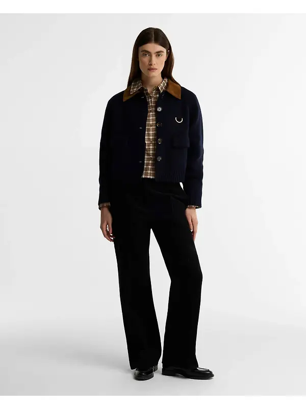 Barbour Women's Alverstone Knitted Jacket - Navy Image 3