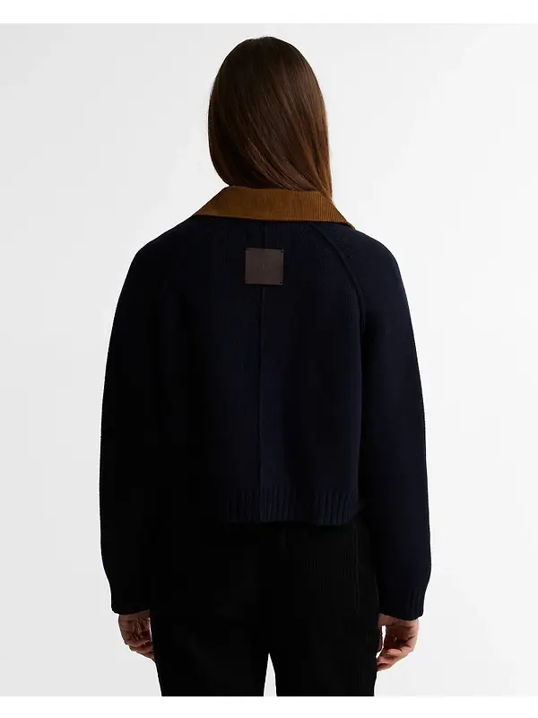 Barbour Women's Alverstone Knitted Jacket - Navy Image 4