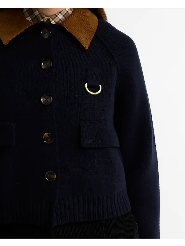Barbour Women's Alverstone Knitted Jacket - Navy Image 5