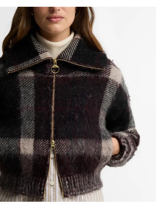 Barbour Women's Carville Zip-Up Cardigan - Multi Image 5