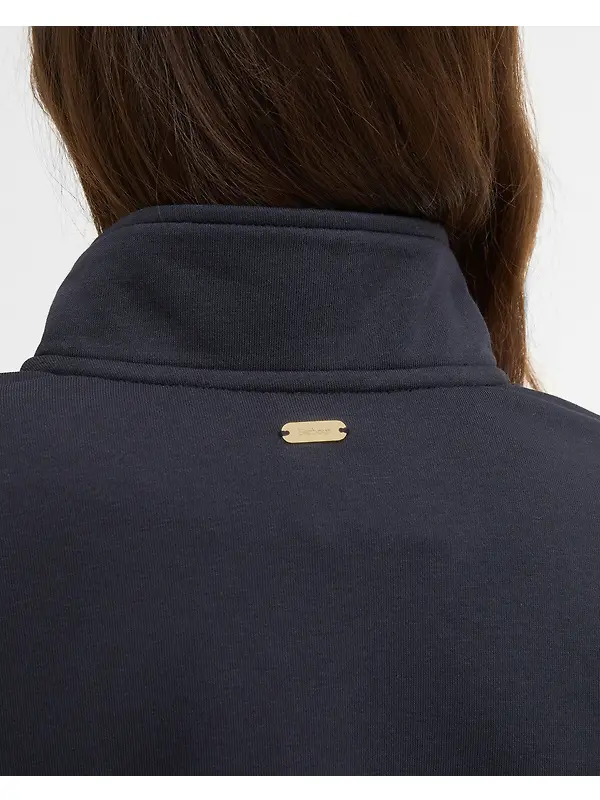Barbour Women's Zaria Quarter-Zip Jumper - Dark Navy Image 6
