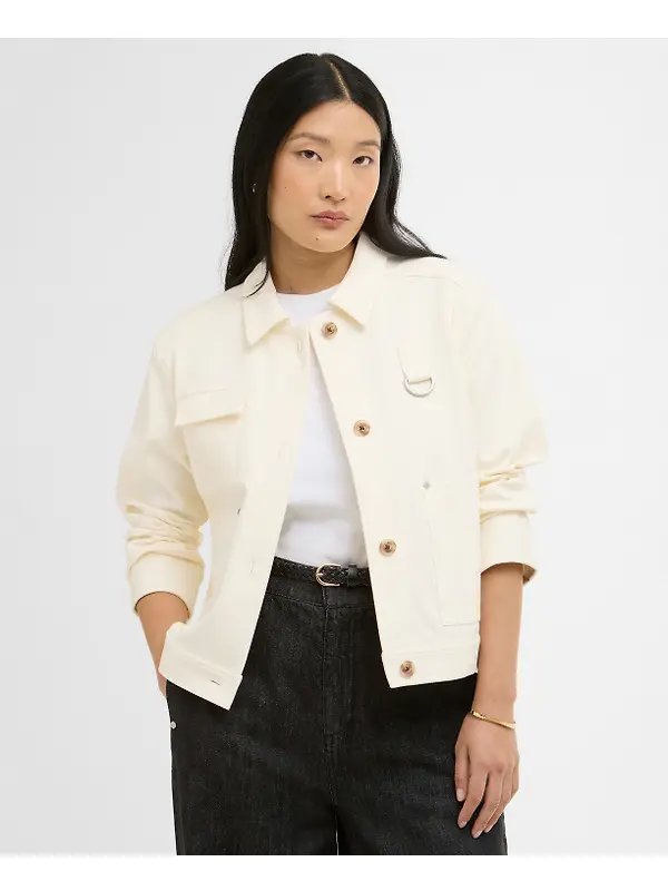 Barbour Women's Kirby Overshirt - Ecru Image 2