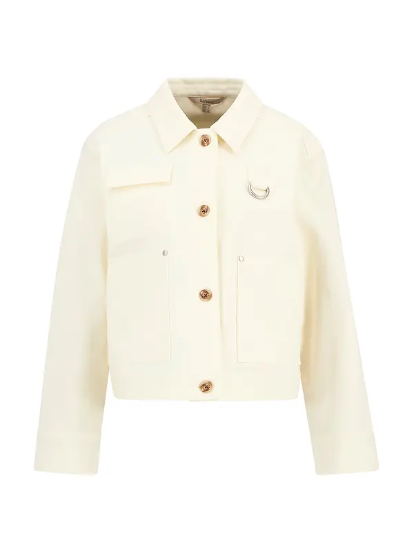 Barbour Women's Kirby Overshirt - Ecru Image 1