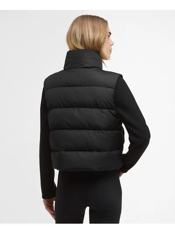Barbour International Women's San Telmo Quilted Sweatshirt - Black Image 4