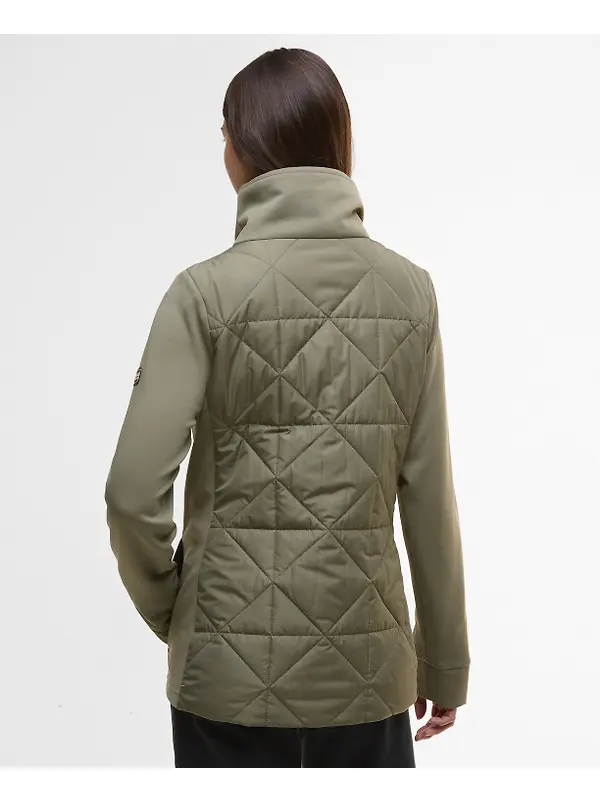 Barbour International Women's Kya Quilted Sweat Jacket - Dusky Khaki Image 4