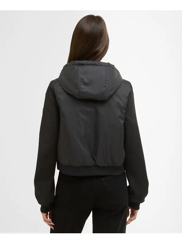 Barbour International Women's Equinox Quilted Sweat Jacket - Black Image 4