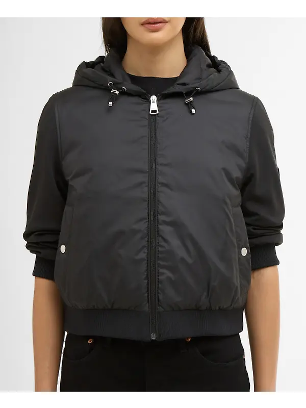 Barbour International Women's Equinox Quilted Sweat Jacket - Black Image 5