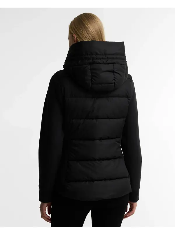 Barbour International Women's Conway Quilted Sweatshirt Jacket - Black Image 4