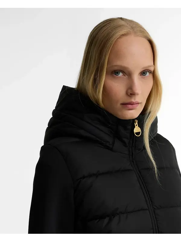 Barbour International Women's Conway Quilted Sweatshirt Jacket - Black Image 5