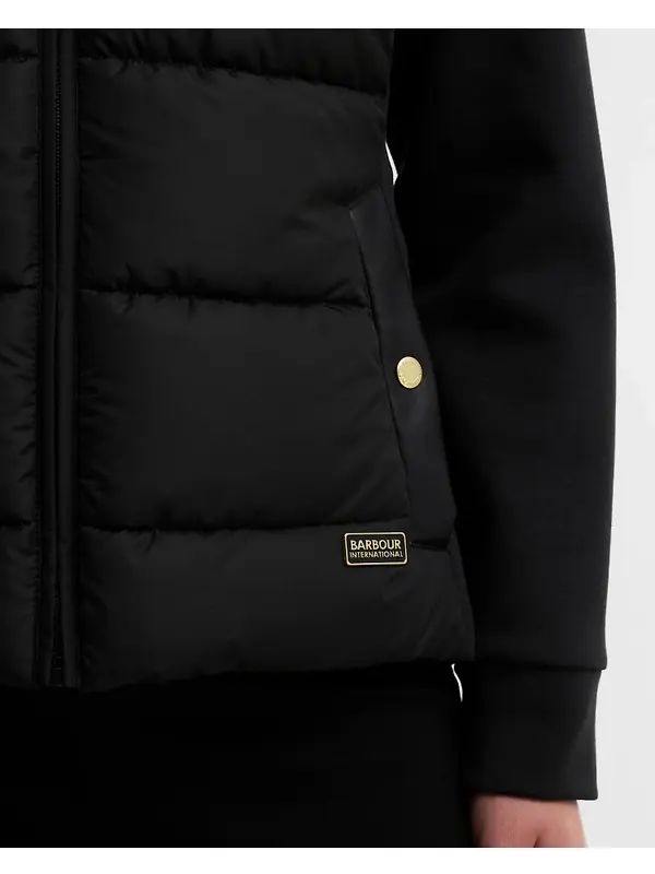Barbour International Women's Conway Quilted Sweatshirt Jacket - Black Image 6