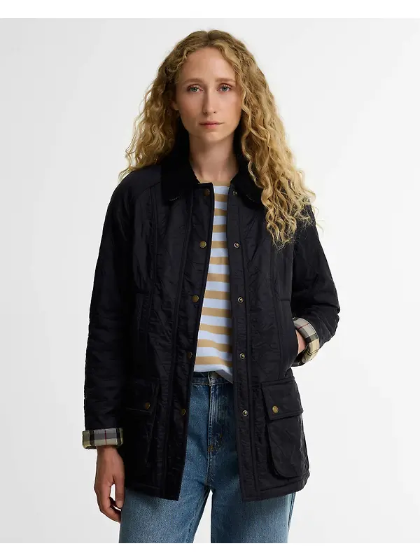 Barbour Women's Beadnell Polarquilt Jacket - Navy / Navy Image 2