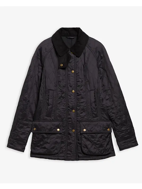Barbour Women's Beadnell Polarquilt Jacket - Navy / Navy Image 3