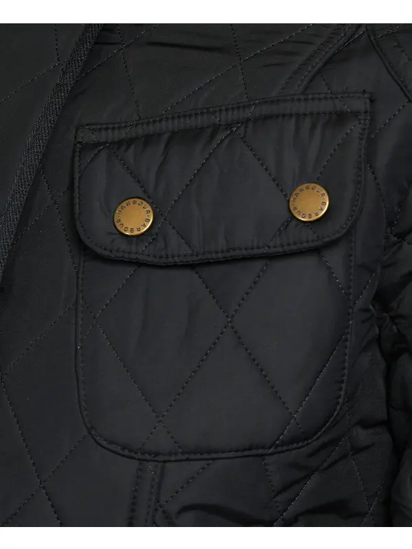 Barbour International Women's Tourer Polarquilt Jacket - Black/Black Image 8