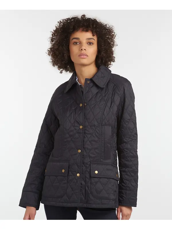 Barbour Women's Beadnell Quilted Jacket - Navy Image 2