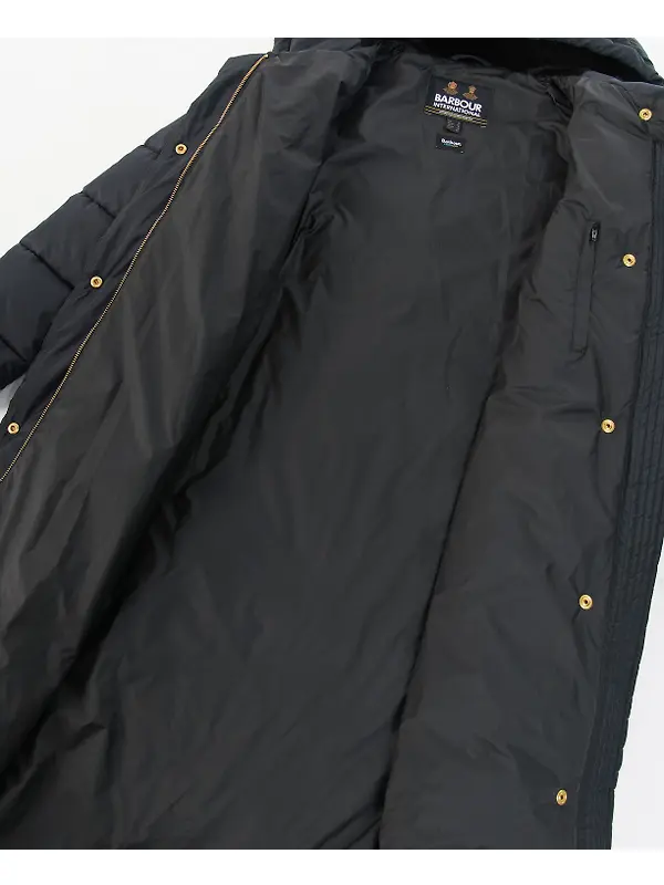 Barbour International Women's Track Line Quilted Jacket - Black Image 8