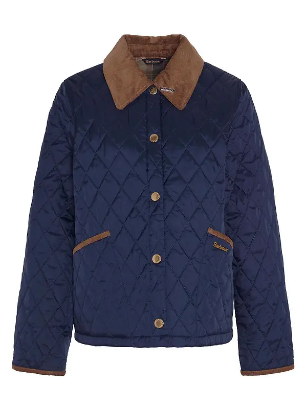Product image of Barbour Women's 30th Anniversary Liddesdale Cropped Quilted Jacket - Navy/Classic