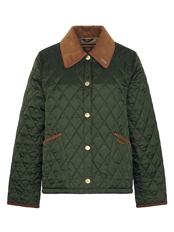 Product image of Barbour Women's 30th Anniversary Liddesdale Cropped Quilted Jacket - Olive/Classic