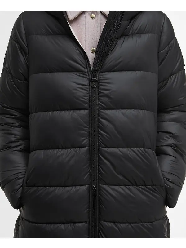 Barbour International Women's Olivios Longline Puffer Jacket - Black Image 6