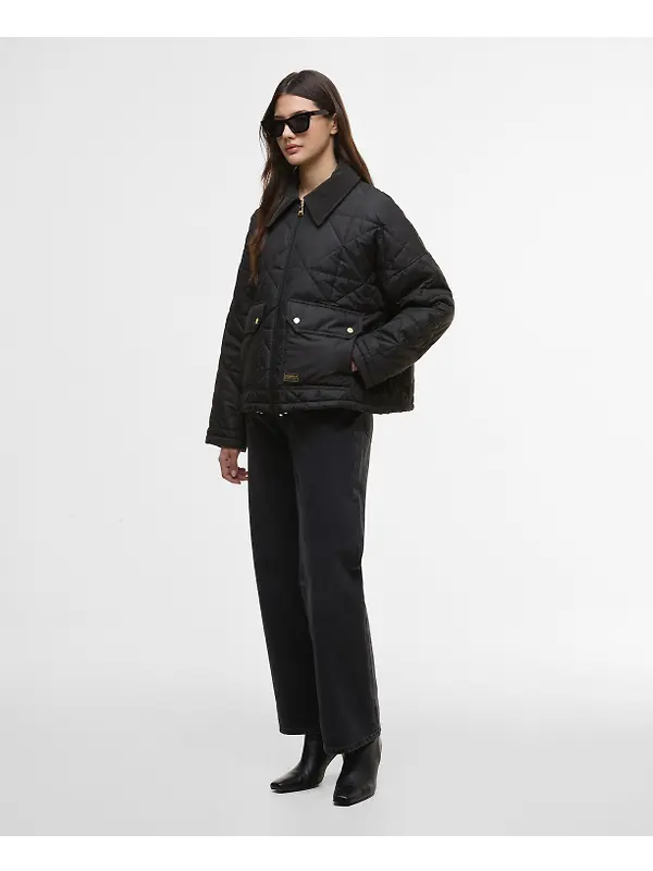 Barbour International Women's Juliana Quilted Jacket - Black Image 3
