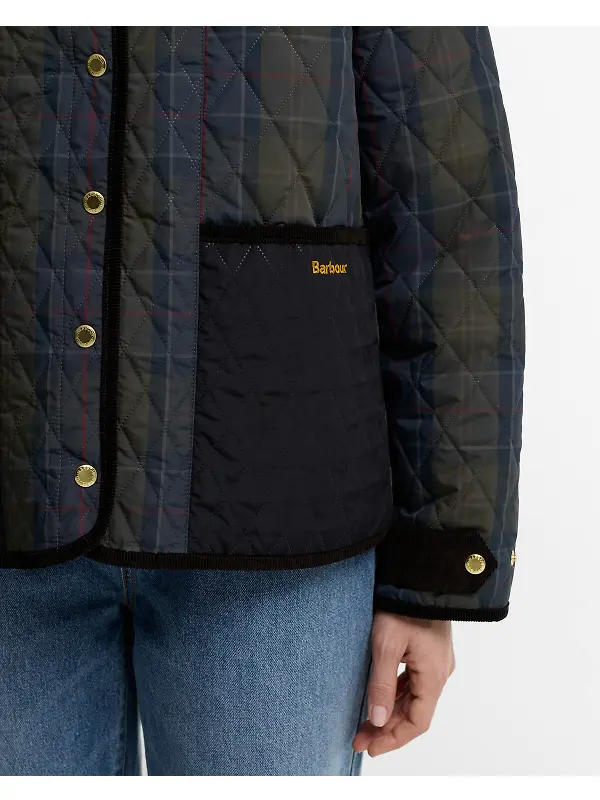 Barbour Women's Ainsdale Check Quilted Jacket - Shadow Classic Image 6