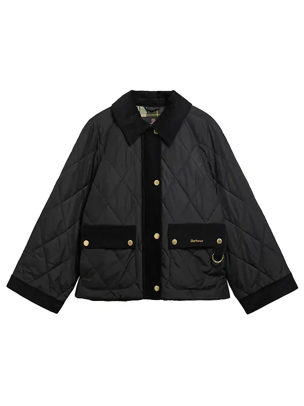 Barbour Women's Kilnwick Quilted Jacket - Black / Ancient Image 1