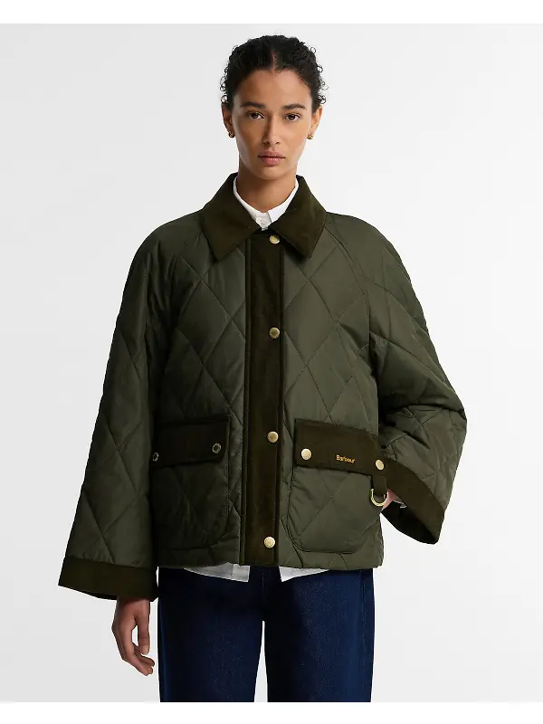 Barbour Women's Kilnwick Quilted Jacket - Olive / Shadow Classic Image 2
