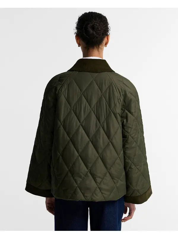 Barbour Women's Kilnwick Quilted Jacket - Olive / Shadow Classic Image 4