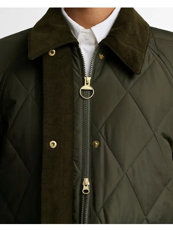 Barbour Women's Kilnwick Quilted Jacket - Olive / Shadow Classic Image 5