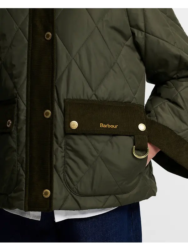 Barbour Women's Kilnwick Quilted Jacket - Olive / Shadow Classic Image 6