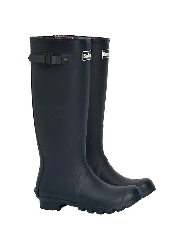 Barbour Women's Bede Wellington Boots - Navy Image 1