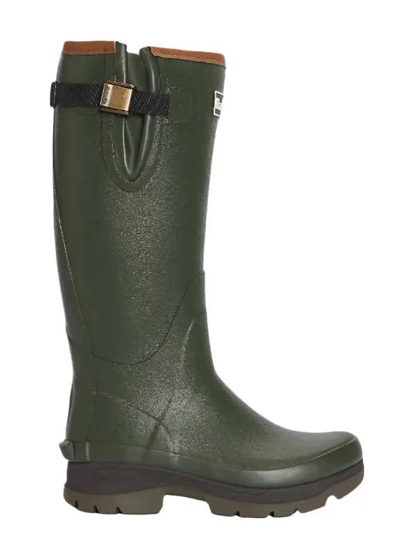 Barbour Women's Tempest Wellington Boots - Olive Image 1
