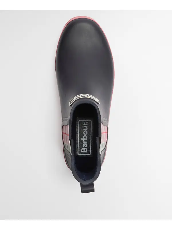 Barbour Women's Mallow Chelsea Welly - Navy/Cherry Blossom Image 9