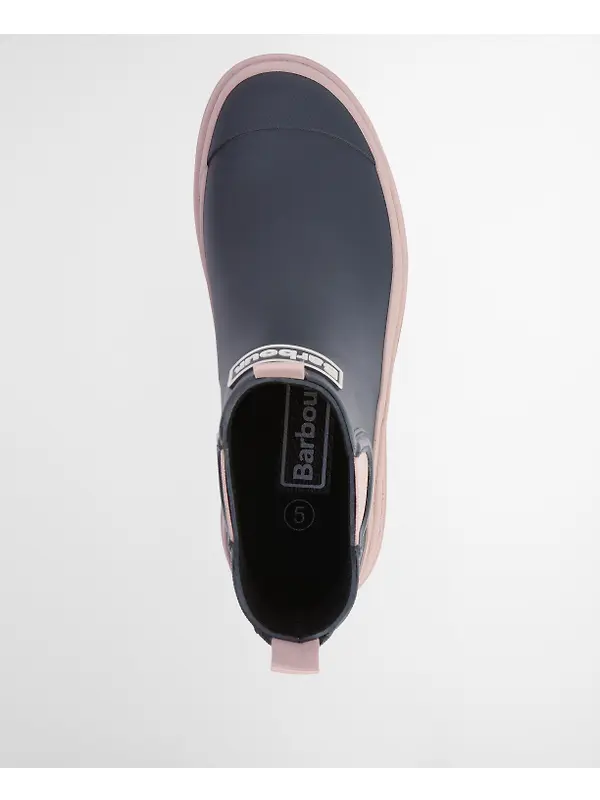 Barbour Women's Nimbus Chelsea Wellington Boots - Dusky Grey/Gardenia Pink Image 9