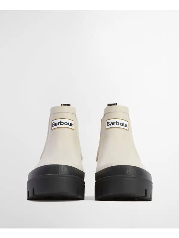 Barbour Women's Halton Ankle Wellingtons - Light Oak/Bleached Olive Image 4
