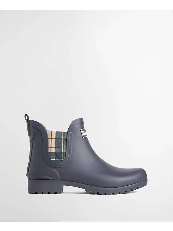 Barbour Women's Kirkton Ankle Wellingtons - Navy / Birchwood Image 2