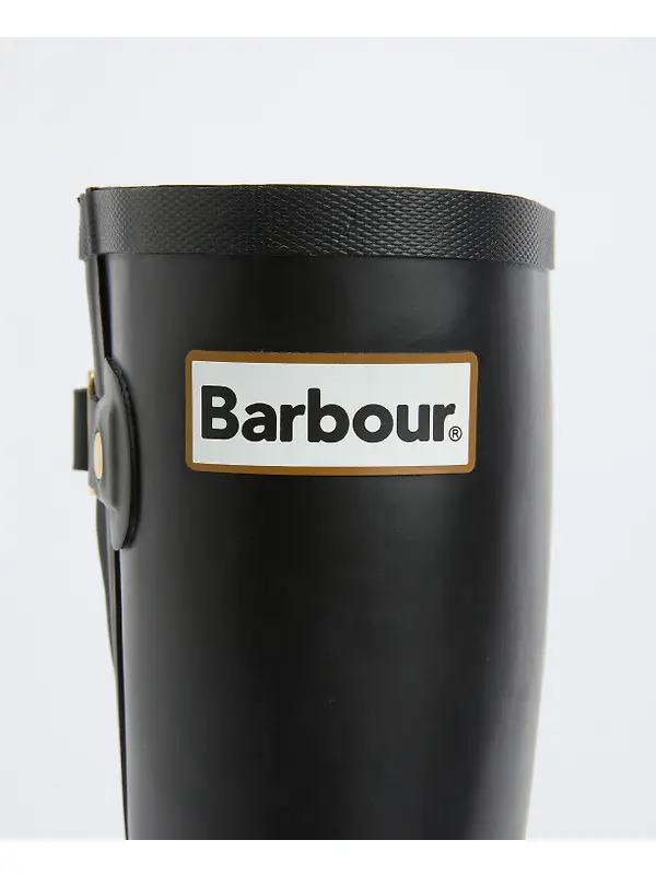 Barbour Women's Leighton Tall Wellington Boots - Black Image 7