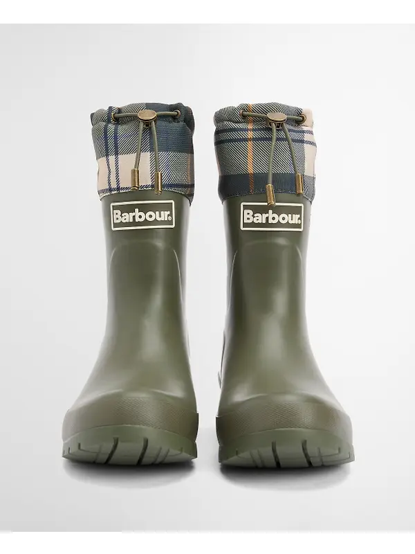 Barbour Women's Mowbray Mid Wellington Boots - Olive/Ancient Tartan Image 4