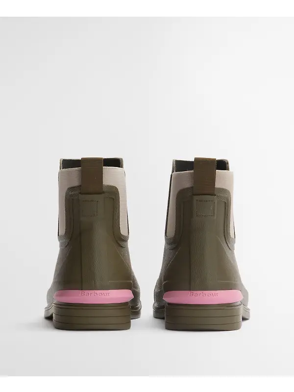 Barbour Women's Abbeyfield Packable Ankle Wellingtons - Olive Image 4