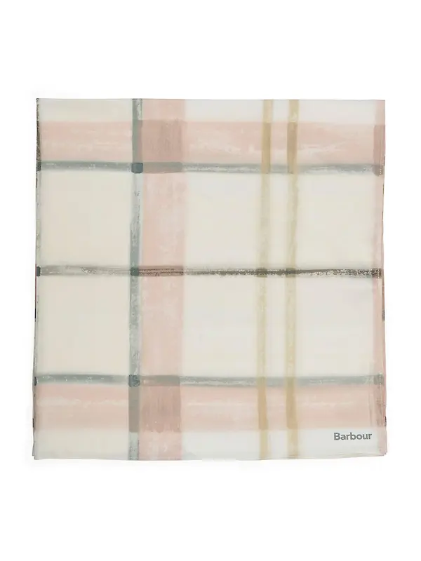 Barbour Women's Gianna Head Scarf - Silver Peony Check Product Image