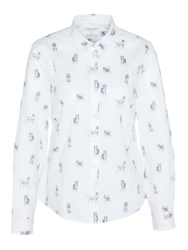 Product image of Barbour Women's Brambles Tailored Shirt - Dog Print