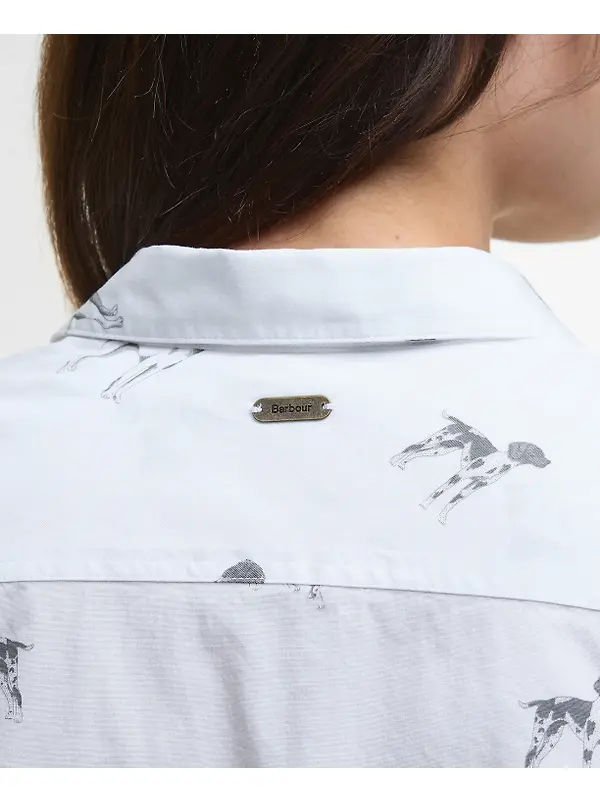 Barbour Women's Brambles Shirt - Dog Print Image 6