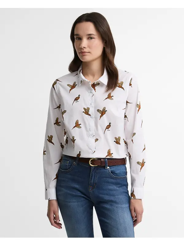 Barbour Women's Brambles Shirt - Multi Bird Image 2