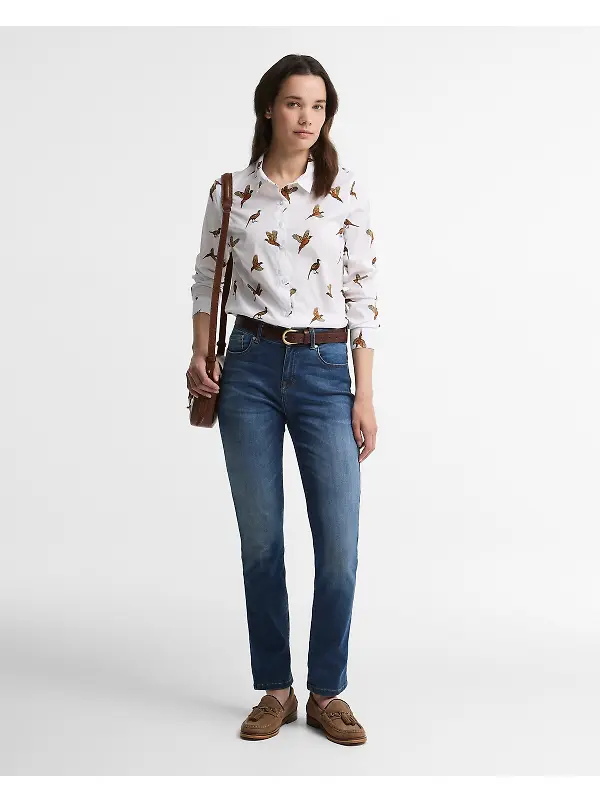 Barbour Women's Brambles Shirt - Multi Bird Image 3