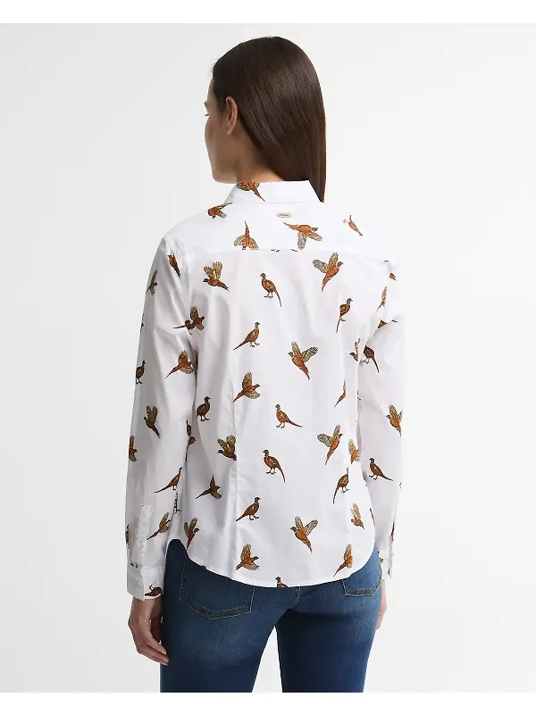 Barbour Women's Brambles Shirt - Multi Bird Image 4