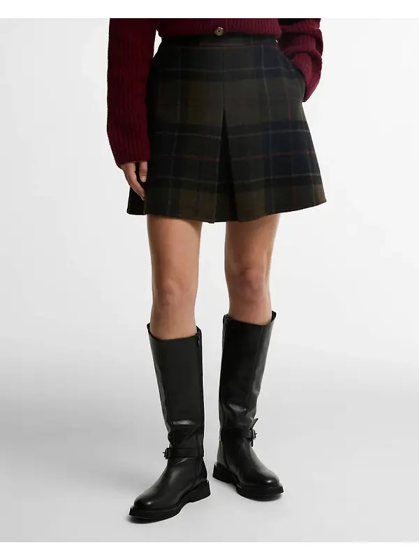 Barbour Women's Marlow Tartan Mini Skirt - Shadow Classic Tartan Image 3
