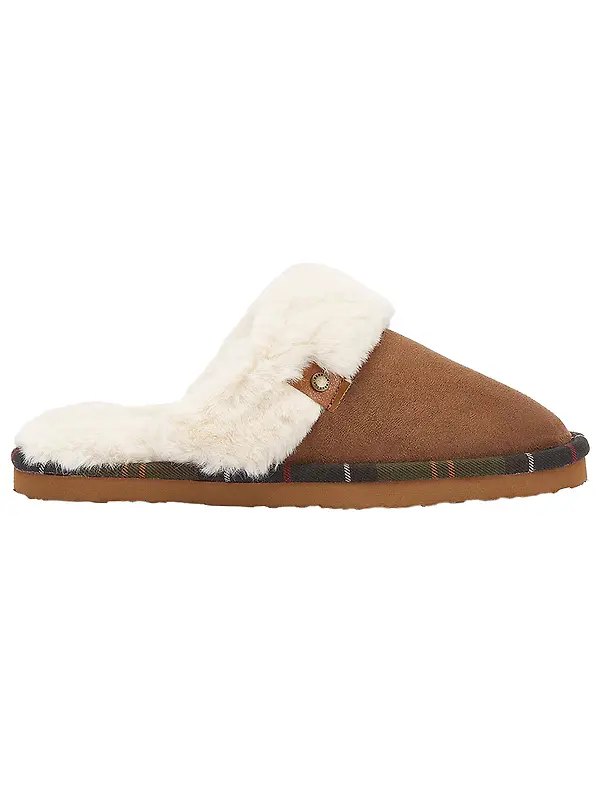 Barbour Women's Claudia Mule Slippers - Camel Image 1