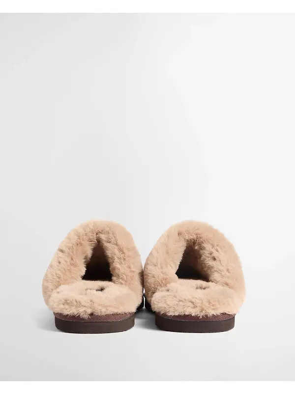 Barbour Women's Claudia Tartan Mule Slippers - Light Birchwood Dress Tartan Image 4