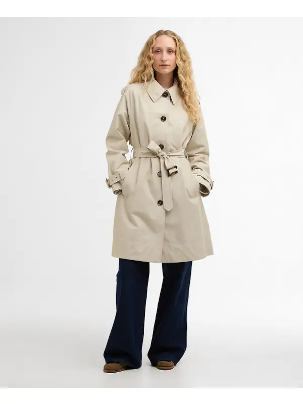 Barbour Women's Maia Showerproof Jacket - Mist / Dress Navy Tartan Image 3